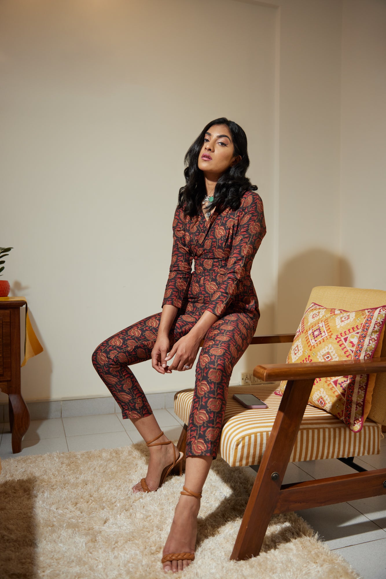 Mitti Fitted Printed Jumpsuit